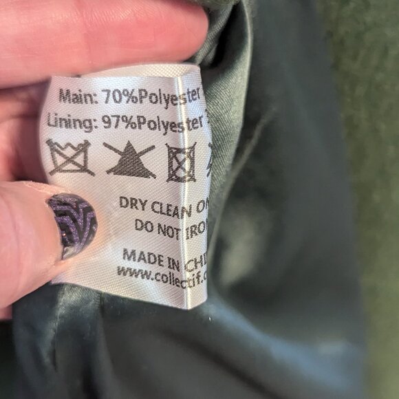 Collectif Heloise Vintage Leaves Coat Women's 6 - Picture 5 of 8